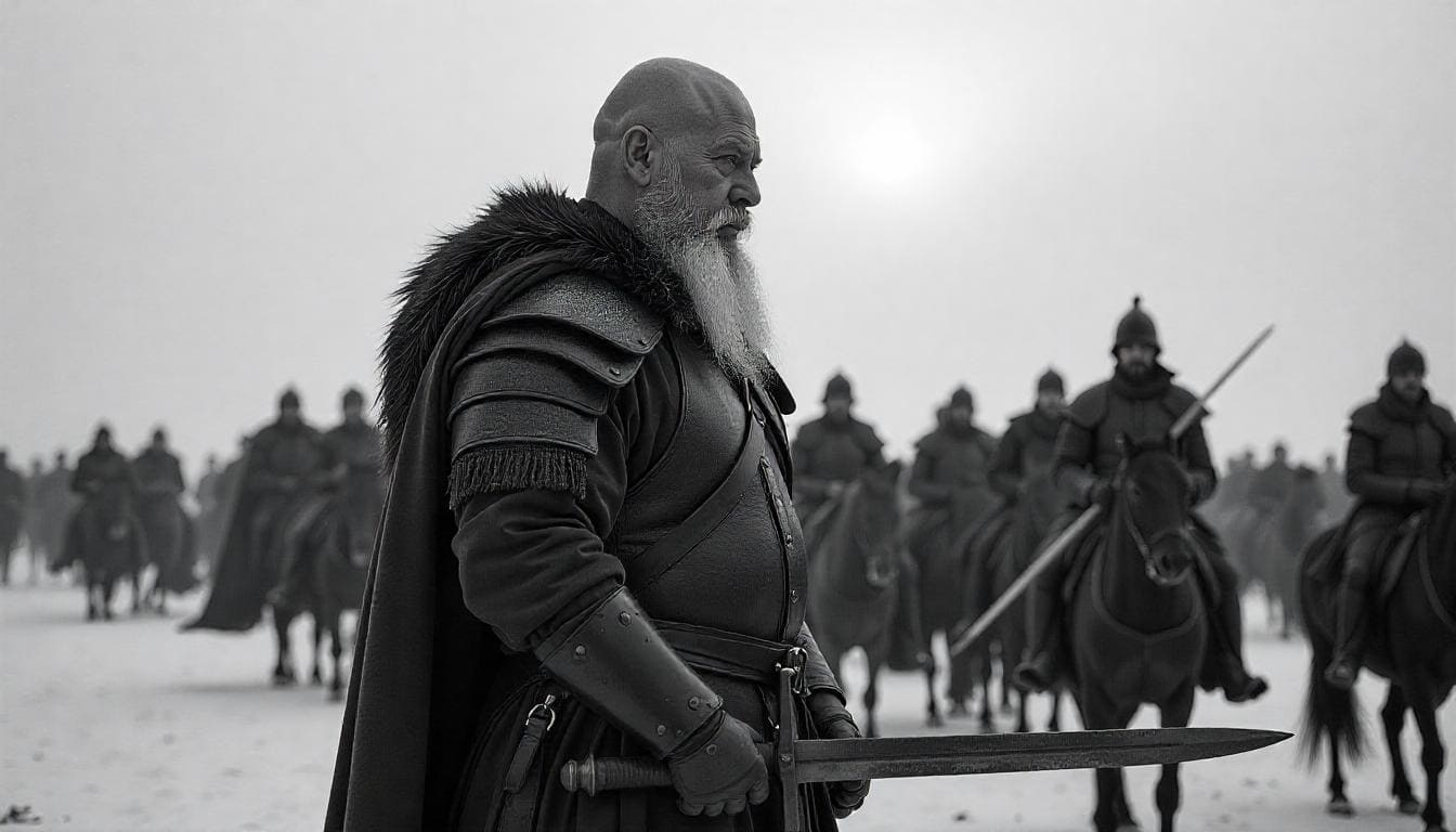 Man with a bald head and a wide, full Dutch beard, emphasizing masculinity.